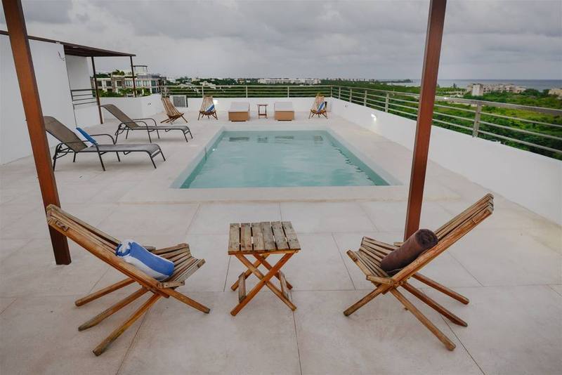 La Playa Condo Playa del Carmen Bagian luar foto