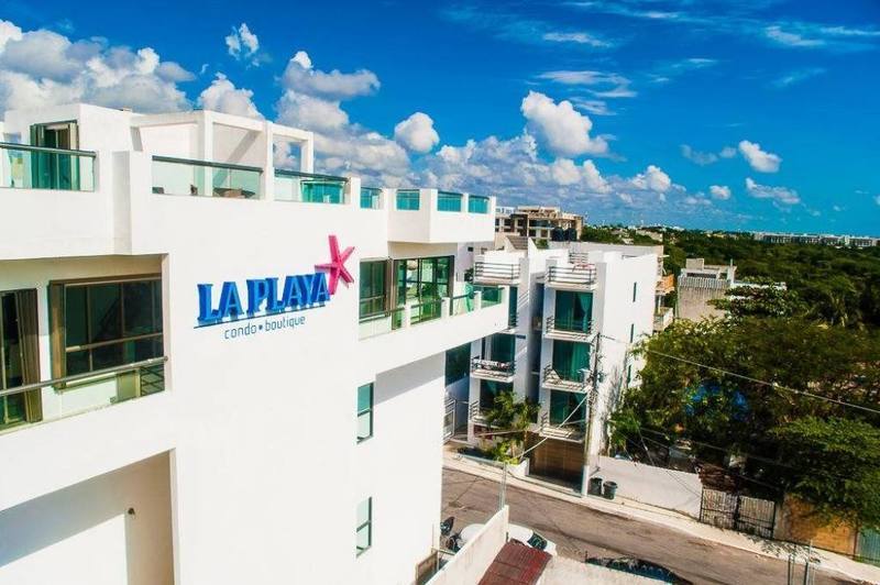 La Playa Condo Playa del Carmen Bagian luar foto